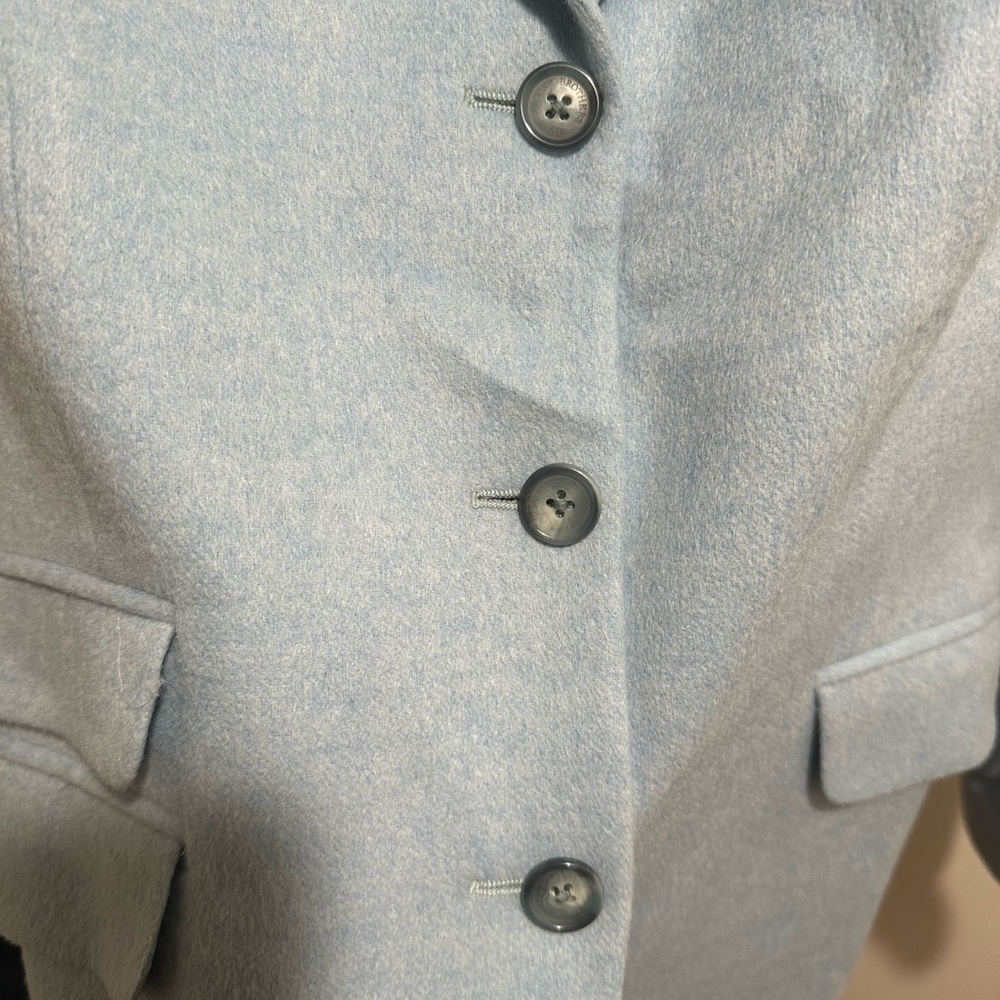 Brooks Brothers Wool & Angora Light Blue Blazer - Picture 3 of 8